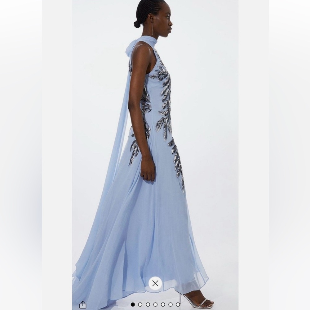 Karen Millen Light Blue Maxi Dress